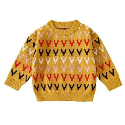 China Autumn And Winter Warm Children's Crewneck Sweater Toddler Boys Girls Boys Sweater Sweater Anti-Shrink Warm Shirt for sale