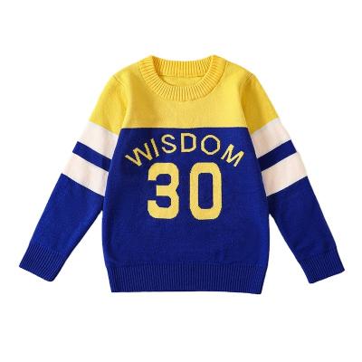 China Anti Shrink Kids Toddler Boys Sweatshirts Patterned Long Sleeve Crewneck Pullover Tops Shirts for sale