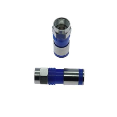 China Compression F Coaxial Connectors F Cable Connector Coaxial Type Connector KF5-COMP-21 for sale