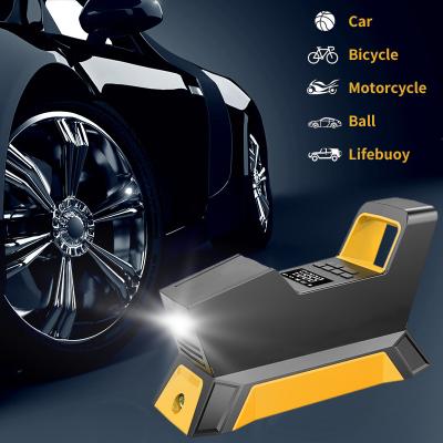 China Mini Automatic Multifunctional Motorcycles Tire Hot Inflators Emergency Light Product CARSUN 180905 Electric Car Portable Pump for sale