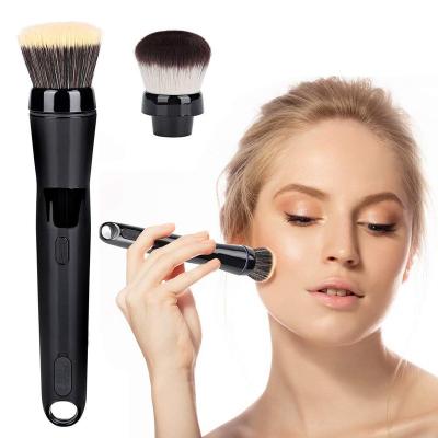 China Angular Blush Electric Detachable Makeup Brush Powder Brush Automatic Rotating Cosmetic Brush Head for sale