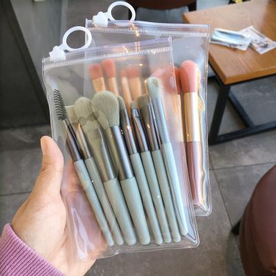 China Angular Blush 8Pcs Mini Makeup Brush Set Concealer Loose Base Powder Brush Eyeshadow Highlighter Bar Sweep Beauty Tools for sale