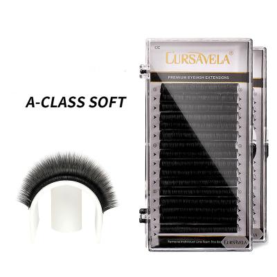 China Flexible Volume Eyelash Extensions Candy Lash Faux Mink Handmade Individual Extension Korean Silk Classic Wick for sale