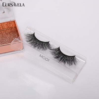 China Wholesale CATCAT Natural False Eyelashes 25mm Mink Lashes Real Siberian Mink 25mm Long Lashes With Customize Eyelash Packing Box for sale