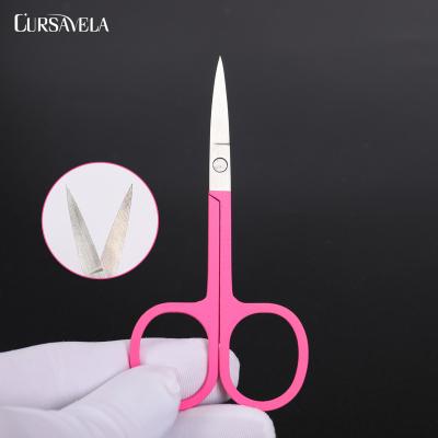 China Small Dolphin Cursavela Tweezers Curved Eyebrow Scissor Facial Hair Remover Scissor Nail Cuticle Tool Beauty Eyelashes Accessories for sale