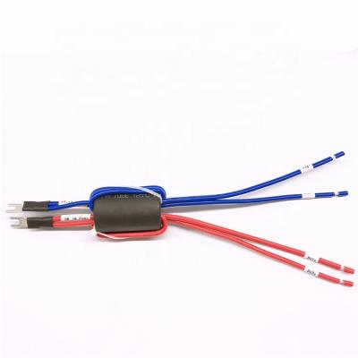 China Photovoltaic Automation System Inverter Wire RNB8-4 Y Type + Magnetic Ring 12AWG Red / Blue Cable for sale