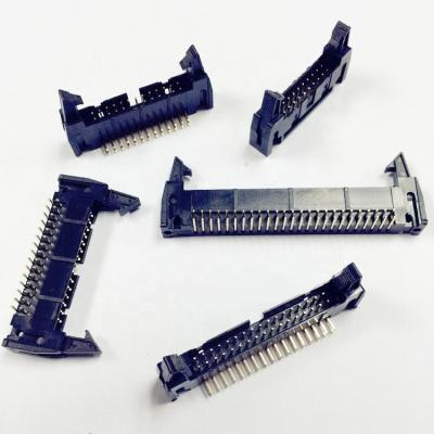 China PCB 90 Degree DIP Box Header 2.54 Mm 2*N Pin PCB Connector for sale