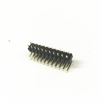 China PCB Pin Header 1.0 1.27 2.0 2.54 Pitch Single Double Row Male Pin Header Connector for sale