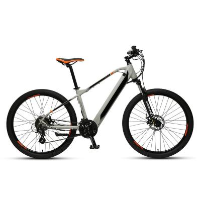 China Best Aluminum Alloy Battery Bicycle Sales Hidden Electric Mountain Bikes With Front And Rear Alloy Mechanical Disc Brakes for sale