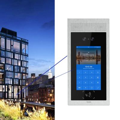 Κίνα Face Recognition RFID Video Intercom Multi Apartment Entrance Android 7.1 Video Intercom system προς πώληση