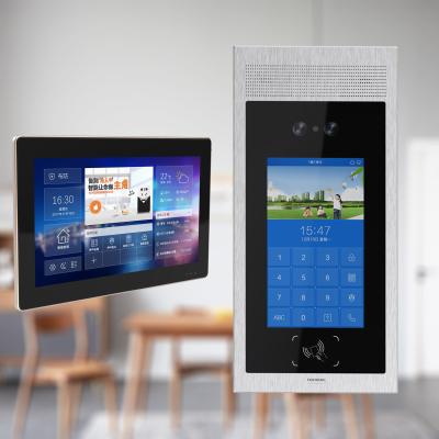 중국 Apartment Villa Smart Home Video Intercom Android OS Phone Remote Unlock, Video Door Phone 판매용