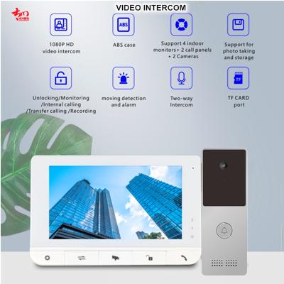 China CE ROHS ISO9001 manufacturer linux 7 inch AHD 12V villa video intercom doorbells zu verkaufen
