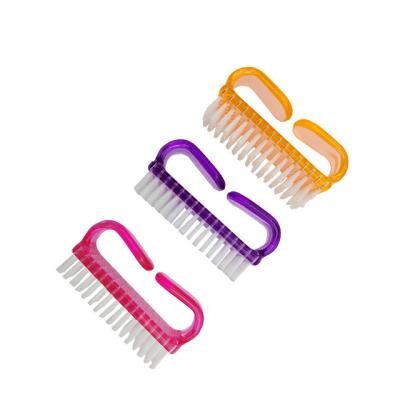 China Wholesale NAIL Colorful Spa Mini Manicure ToolPedicure Disposable Plastics Cleaning Dust Nail Brush For Nail for sale