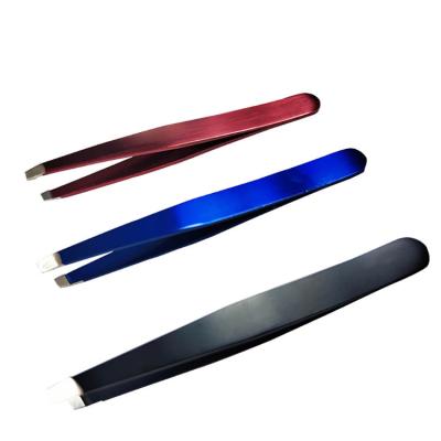 China Popular Factory Customized High Quality Stainless Steel Color Gradient Anti-Static Eyelash Tweezers for sale