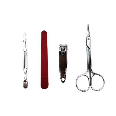 China Wholesale 4Pcs Women Stainless Steel Finger Nail Scissors Professional Nail Clipper Manicure And Pedicure Set With Bag for sale