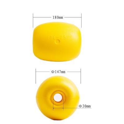 China Aquaculture Marine Buoy Floating Ball EVA Float Wholesale High Buoyancy Yellow EVA Fishing Float Fishing Net for sale