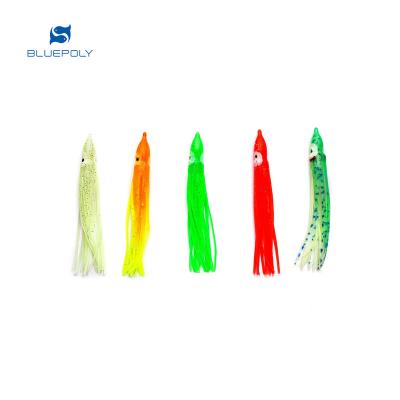 China Plastic Octopus Skirt Bait Lure Lure Soft Plastic Squid Lure Plastic Octopus Fishing Lure Skirts for sale