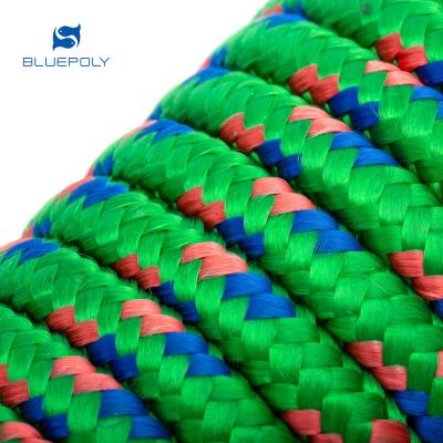 China Used In Home Colored PP Braided Rope Polypropylene Braided Rope 50FT for sale