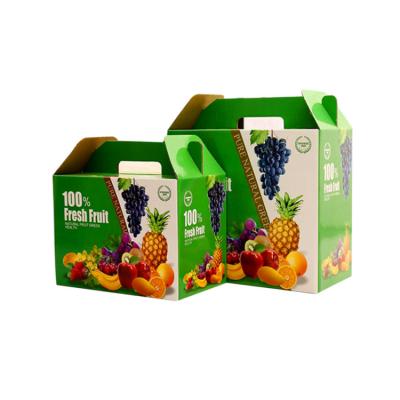 China Recycled Materials High Quality Printed Custom Kraft Corrugated Fruit Packaging Box for sale