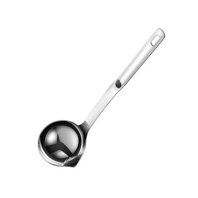 China Sustainable 304 Stainless   Kitchen GadgetAccessories Separating Oil Soup Ladle  Oil Soup Spoon for sale