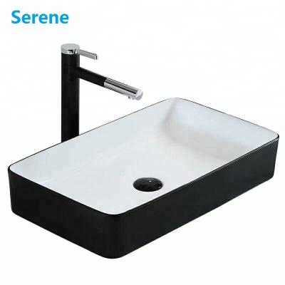 China Modern Design No Connection Hole Glass Drops Balcony Vanity Bathroom Wash Face Basin for sale