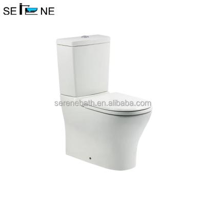 China Double-Flow Ceramic Sanitary Ware Factory Bathroom Strap 220mm Couple Closed Toilets for sale