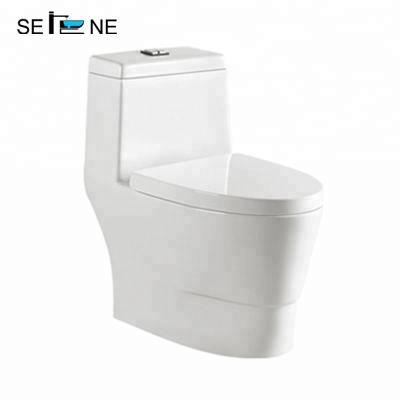 China Double-Flow Sanitary Southeast Asian Bathroom S Trap Girl WC Siphon Chinese One Piece Toilet for sale