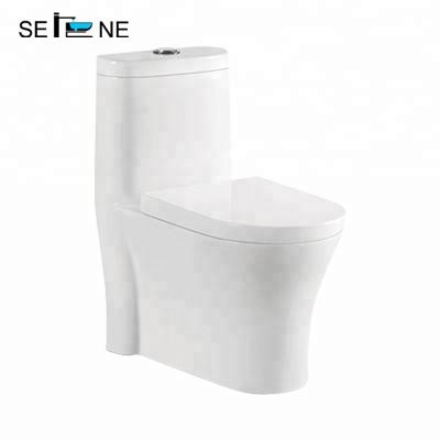 China Size S Floor Standing Ceramic Trap 300 Double-Flow Jet Siphon Comfort WC One Piece Toilet for sale