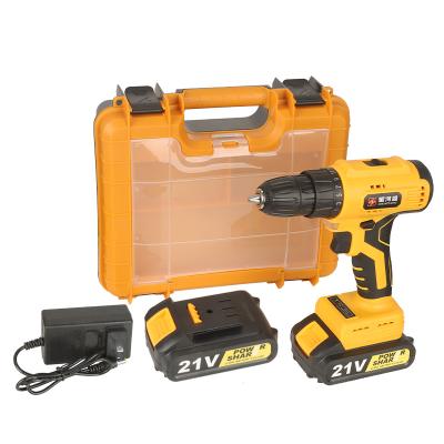 China 21v Lithium Battery Hand Held Li-ion Electric Brushless Cordless Drill Cordless Impact Drill 1500mA for sale