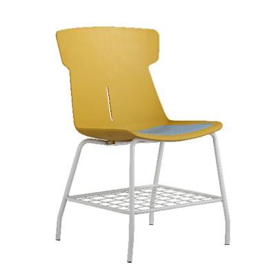 China High Quality Cooling Library Furniture PP Student Learning Yellow Chair Supplier for sale