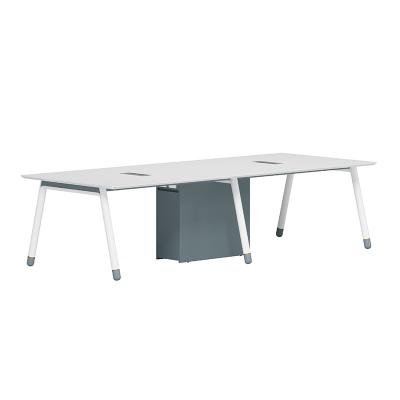 China Convertible Simple Room Table Conference Modern Design Office Furniture White Nordic Meeting Table for sale