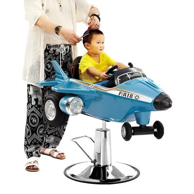 China Contemporary Blue Kids Barber Chair Hair Salon Furniture Car Shape Toy Hair Cutting Chairs For Kids for sale