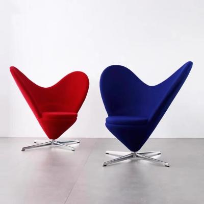 China (Other)Adjustable High Quality Red Accent Chairs Modern Furniture Leisure Cafeteria Chairs for sale