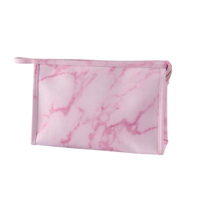 China Fashion Wholesale PU Marble Makeup Toiletry Travel Bags Waterproof Cosmetic Bag Makeup Bags for sale