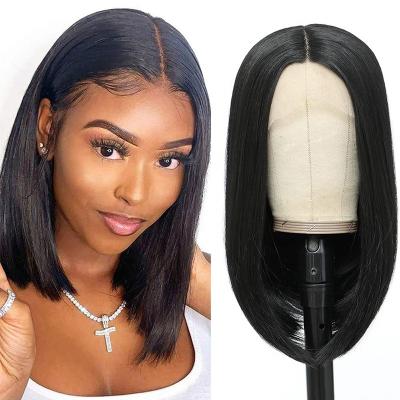 China Straight Silky Straight Wave U Part Side Wigs Mix Natural Black Lace Frontal Wigs Quality Brazilian Human Hair Wigs for sale