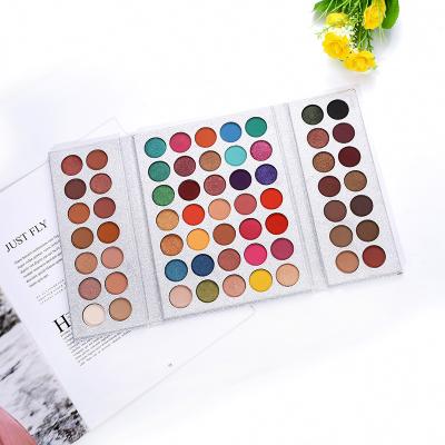 China Factory Price 63 Colors Vegan Makeup Private Label Eyeshadow Palette Waterproof Beauty Makeup Set for sale