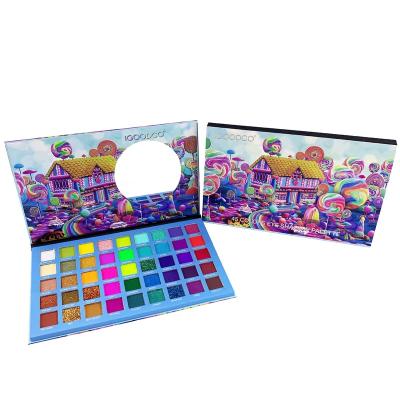 China Waterproof 45 Colors Factory Price Shimmer Pigmented Eyeshadow Wholesale Private Label Eyeshadow Palette for sale