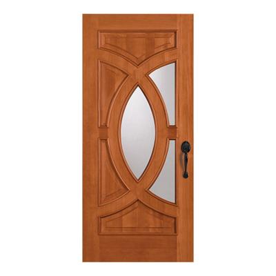 China 2020 High Quality Customized Wooden Swing Design Double Front Doors for sale