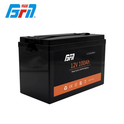 China Lifepo4 Lithium Battery Pack 12v 120Ah 125Ah For Solar Panel/LED Lights EV/EV/Cars/ Boats /Marines 405x250x295mm/customized for sale