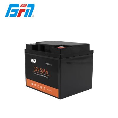 China Deep cycle lithium ion battery 12v 50ah 60ah lifepo4 rechargeable battery 12v rechargeable battery pack for solar storage 255x220x230mmmm/customized for sale