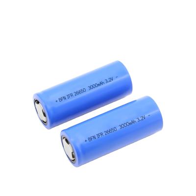 China Toys 26650 lifepo4 battery 3.2V 3Ah 3.3Ah Li-ion lithium battery cell for power tools lifepo4 battery 3.2v for sale