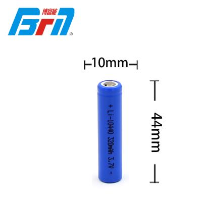 China Toys 10440 Cell 320mAh 3.7V Small Size Lithium Battery Long Cycle Life for sale