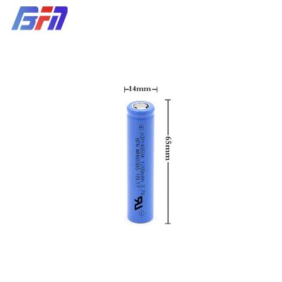 China Toys NCM Rechargeable Li-ion 14650 1200mAh 3.7V Battery Cell for sale