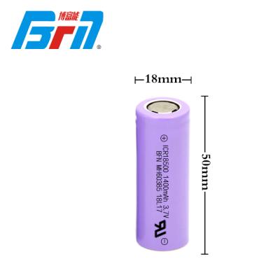 China Rechargeable Toys 18500 1400mAh 3.7V Flashlight Torch Battery / Lithium Ion Battery for sale