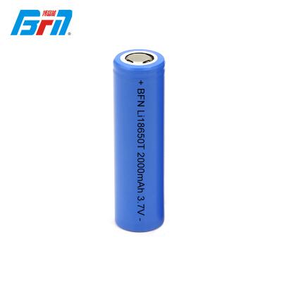 China Home Appliances High Temperature Good Consistency 18650T 2000mAh Lithium Ion Battery Cell for sale