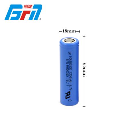 China Toys 2200mAh 3.7V Lithium Ion Battery Good Performance 18650 Li-ion Rechargeable Battery for sale