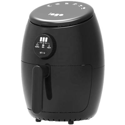 China 2020 NEW Hotel Digital Hot Air 2L Electric Oil Free Deep Fryer No Oil With LED Display for sale