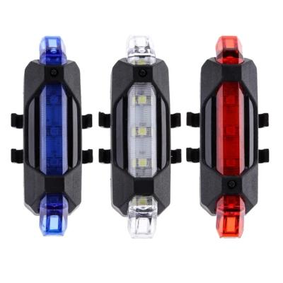 China Bike Sight Bicycle Light Led Rear Tail Light Safety Warning Cycling 4 Modes Portable USB Charging Bicycle Light Flash Light Lights for sale