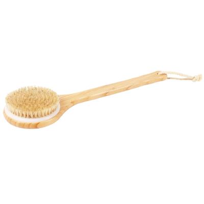 China EXFOLIATE long handle comfortable durable shower bath sweeps massage body brush exfoliating back brush suitable for wet or dry for sale