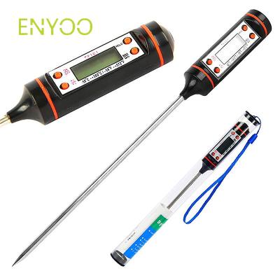 China Household Digital Long Probe Stainless Steel Food Grill Thermometer with Read Cooking, Meat, BBQ, Milk and Candy Timer for Cooking for sale